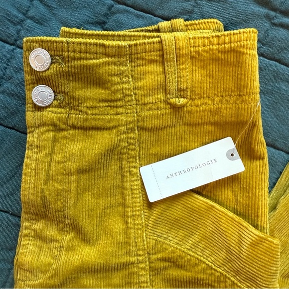 NWT Anthropologie Pilcro Golden Corduroy Trousers Size 27 - Picture 5 of 11